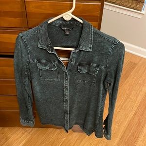 Rock and republic distressed blouse